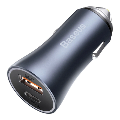 شارژر فندکی 40 وات گلد بیسوس مدل Baseus Golden Contactor Pro Dual Car Quick Charger CCJD-0G